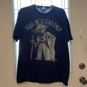 Men’s Yoda Best Dad Ever T Shirt Star Wars- Men’s Size XL